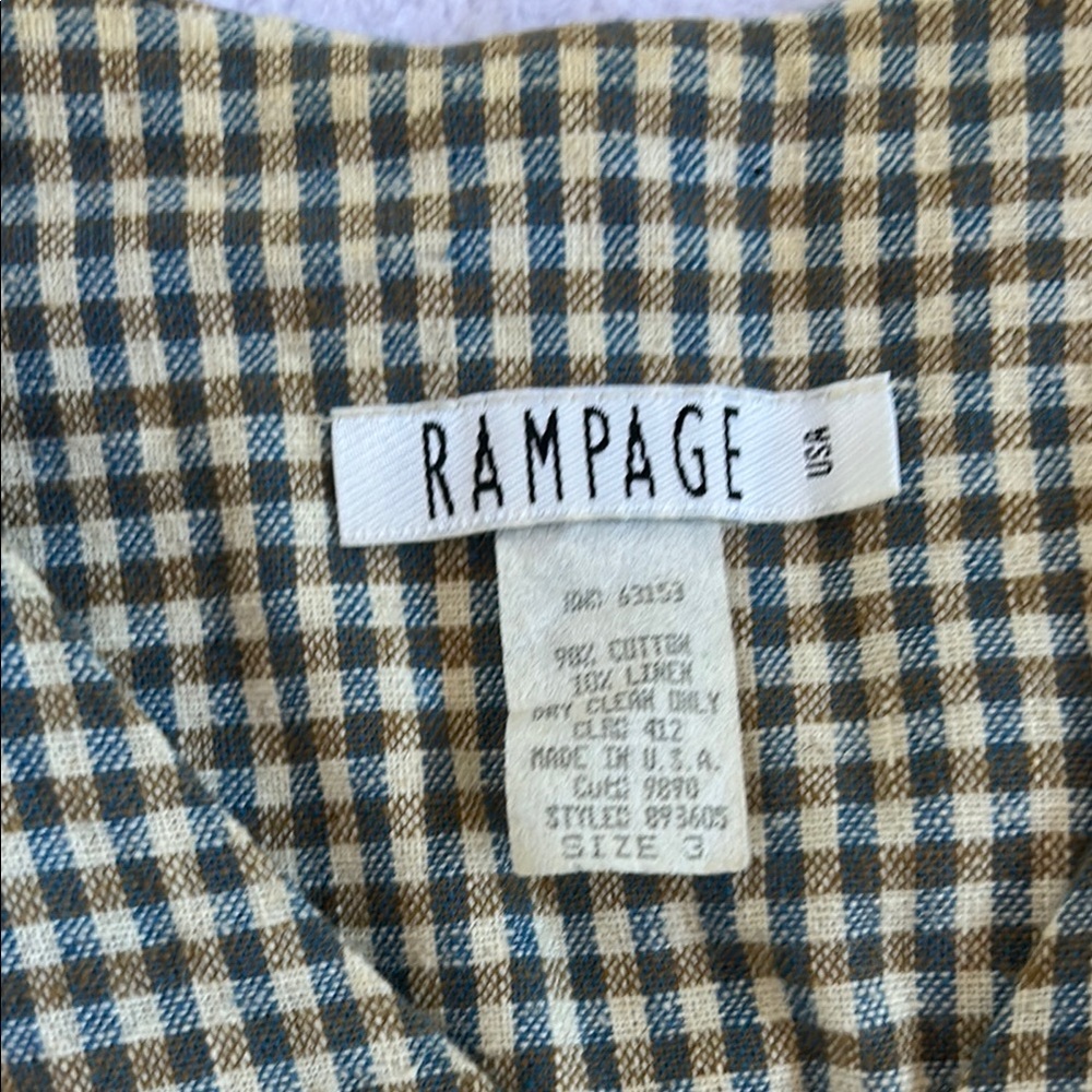 Y2K Rampage Plaid Button Midi Dress - Picture 3 of 10